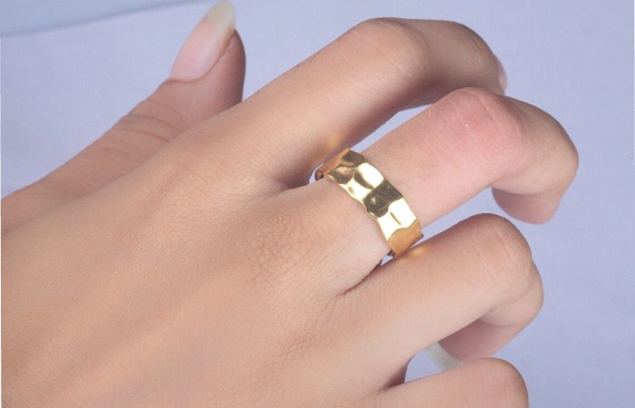 Hammered Gold Ring